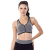 Breathable Zip Front Sports Bra