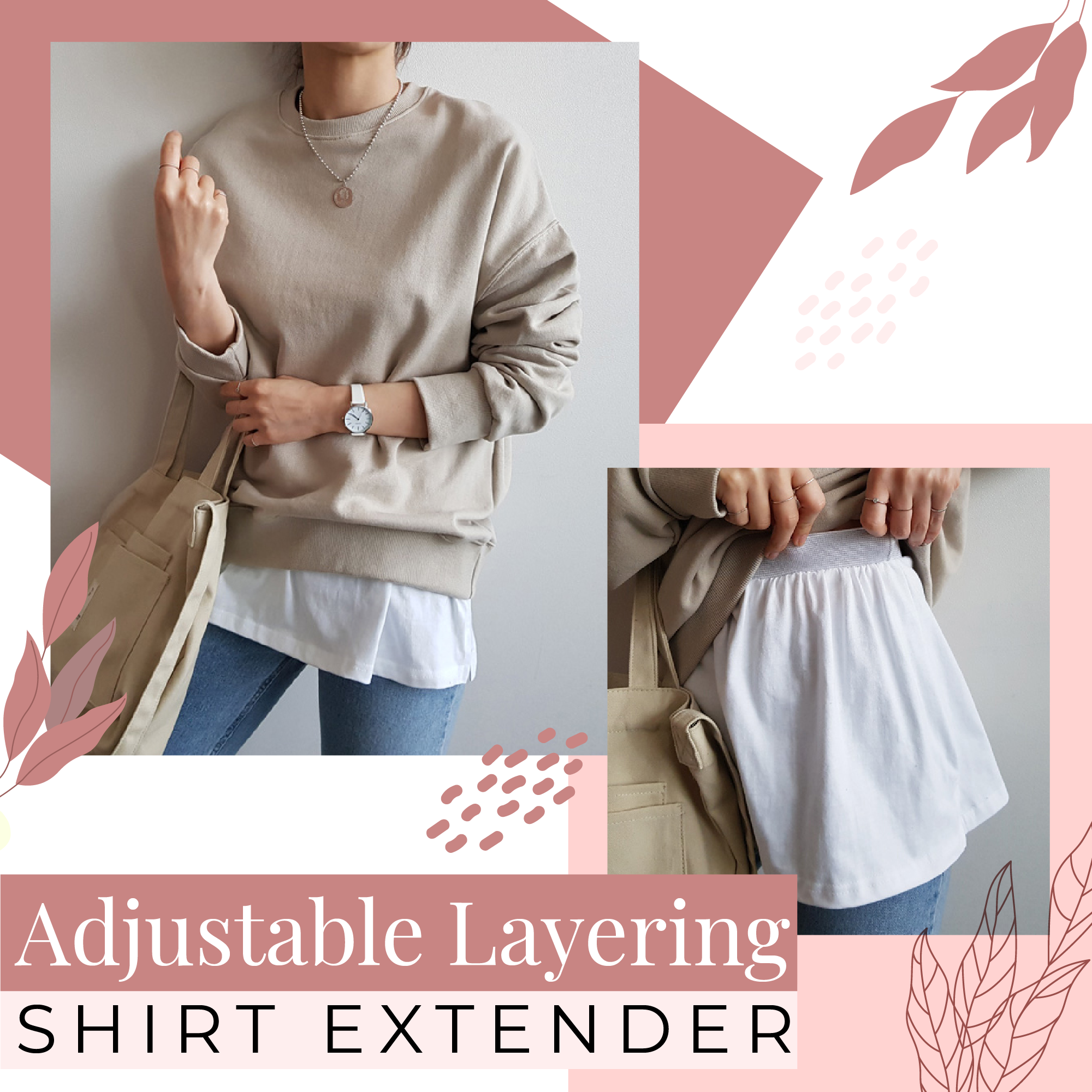 Adjustable Layering Shirt Extender