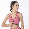 Breathable Zip Front Sports Bra