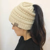 Soft Knit Ponytail Beanie Hats -50% Off