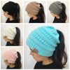 Soft Knit Ponytail Beanie Hats -50% Off