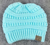 Soft Knit Ponytail Beanie Hats -50% Off