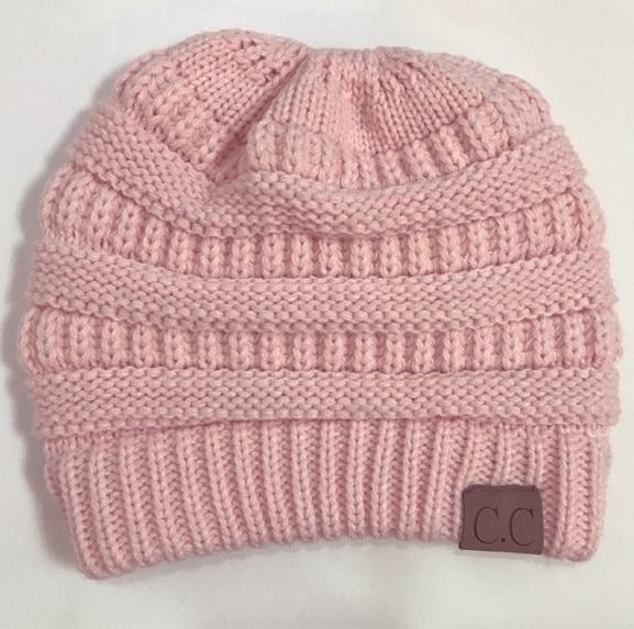 Soft Knit Ponytail Beanie Hats -50% Off