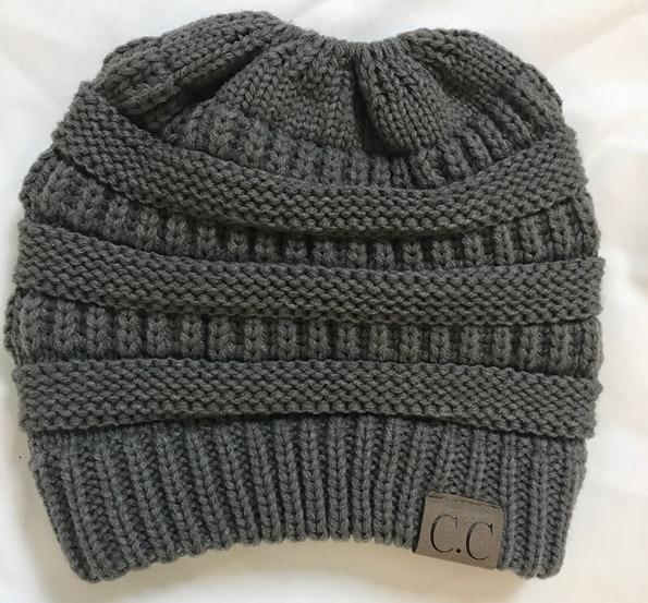 Soft Knit Ponytail Beanie Hats -50% Off