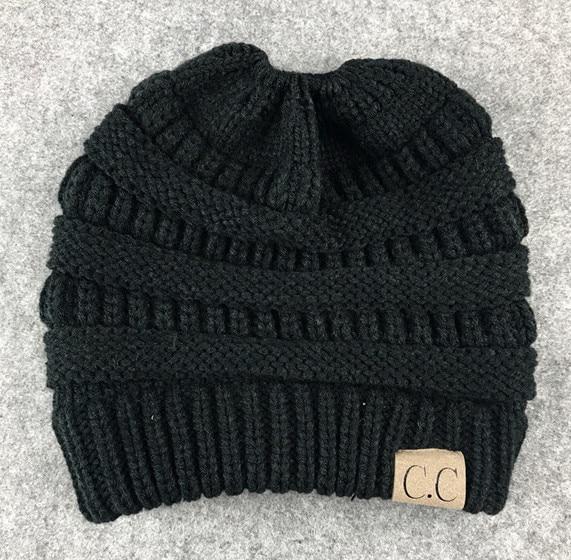 Soft Knit Ponytail Beanie Hats -50% Off