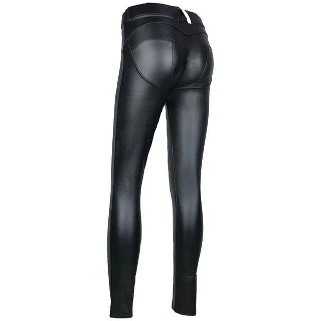 Elastic Shaping Hip Push Up Pants (Eco-Leather) -50% Off Today